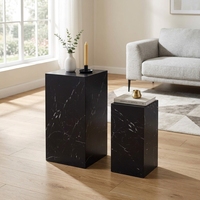 Table basse moderne en MDF et bois massif, écologique, avec étagère de rangement et autocollants 3D pour salon, bureau à domicile, hôtel