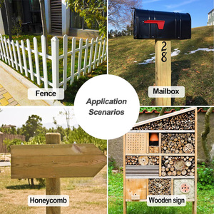 27*4*4 trong U hình dạng kim loại hàng rào bài Neo kim loại mặt đất Nail bài hỗ trợ cơ sở hàng rào bài cơ sở Khung vít chủ mặt đất tăng đột biến - Product Image 2