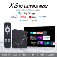 XS97 Ultra Box TMS 4K 5G Wi-Fi de Doble Banda 2.4G/5GHz Amlogic S905Y4 Android 11 Quad Core 2GB RAM 32GB ROM Smart TV Box