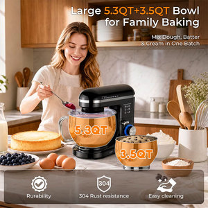 Magnificent Prices 1300W 5L Stainless Steel Bowl Variable Speed Kitchen Dough Hook Whisk Baking Electric Food Mixer - Product Image 3