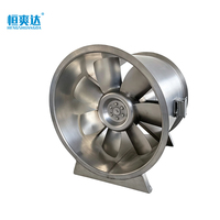 Ventilateur d'extraction axial HTF de type A en acier inoxydable 304 316L pour la ventilation des fumées dans les bâtiments, les tunnels et les garages souterrains - Nouveau