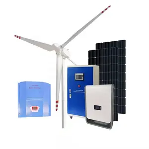 5kw Automatique Électronique contrôle éolienne lacet usine/réseau électrique axe horizontal 5000watt 240V/380V vent générateur