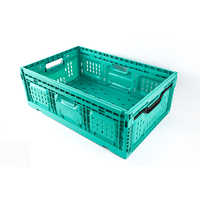 Caisses de récolte pliables 600*400*215mm, paniers de rangement en plastique durables, bacs de rangement empilables