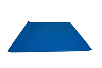 Tapis de sol en caoutchouc robuste pour bétail, antidérapant, pour écuries, disponible sur mesure, rouleau de feuille de caoutchouc bleu, tapis de sol