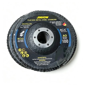 <span class=keywords><strong>Disque</strong></span> à lamelles abrasif de type 29 AO de 115 mm pour le polissage de l'acier inoxydable et du métal, roue à lamelles de 4,5 pouces - Product Image 4