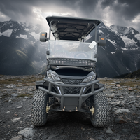 Le tout nouveau véhicule tout-terrain électrique à 6 places avec carrosserie en alliage d'aluminium certifié CE, autonomie de 90 km, pour véhicules de patrouille touristique