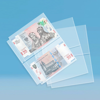 Protectores de Páginas Archivalpro de Carga Superior para Álbumes, Hojas de Polímero Transparente de 1/2/3/4 Bolsillos para Colección de Monedas