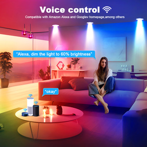 <span class=keywords><strong>Ampoule</strong></span> intelligente WiFi E27 à intensité variable RGBCW, lumière LED colorée, réglage par application, prise en charge de la commande vocale Alexa, <span class=keywords><strong>ampoule</strong></span> A70 - Product Image 3
