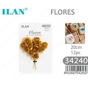 Fiori di Carta ILAN 20mm 12pz Decorazioni Floreali Essiccate - Product Image 3