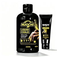 Craie liquide 100 ml, disponible en bouteilles de 50 ml, 100 ml et 200 ml, séchage rapide, antidérapante, adhérence soyeuse pour les exploitants de salles de sport