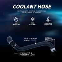 Tubo Flessibile per Radiatore Motore Resistente al Calore, Ricambi Auto per Sostituzione Componenti di Raffreddamento Veicoli