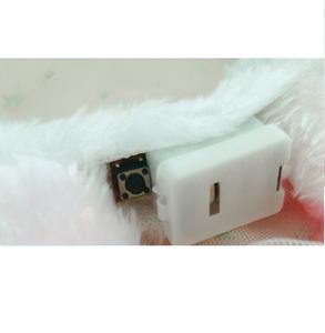 Aksesori kostum bando telinga kelinci Paskah, bando lembut LED telinga kelinci dapat ditekuk - Product Image 6