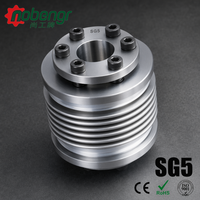 Accouplement à soufflet en acier inoxydable de taille standard, à montage sur bride, équilibré, multi-trous, pour équipement d'automatisation de transmission de puissance