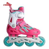 Patins à roulettes en ligne réglables MZS701-QS pour enfants - Roulements ABEC-7 - Conception respirante