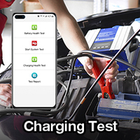 LAUNCH-Probador de batería de coche BST360, clip de prueba de batería Bluetooth de 12V con sistema de carga/prueba de arranque