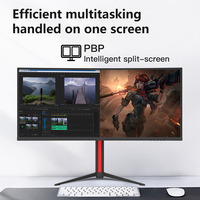 Monitor Gaming IPS de 34 Pulgadas, 4K, 144Hz, 100% SRGB, Tiempo de Respuesta de 1ms, Relación de Aspecto 21:9, 3440x1440 LCD, Soporte Ajustable en Altura, DP