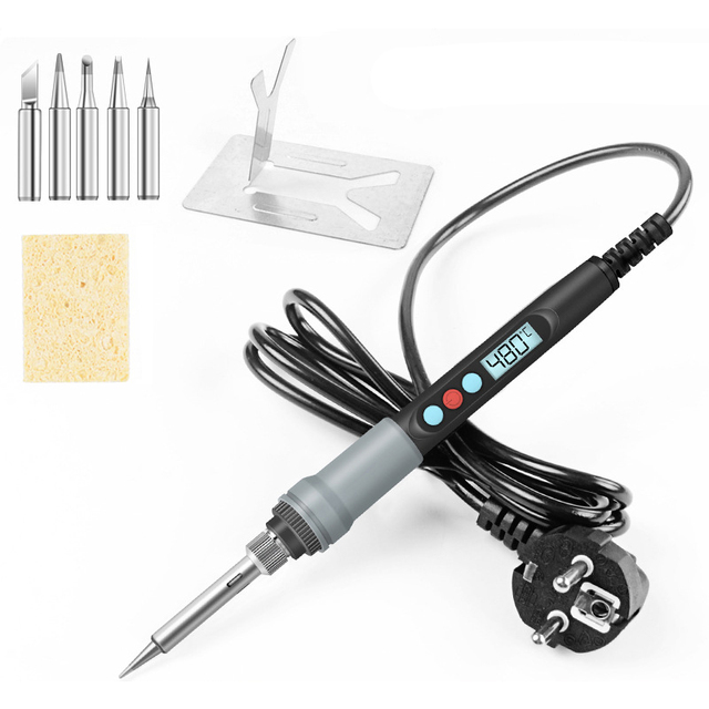 926 Adjustable Temperature Soldering Iron LCD Digital Display Welding Repair Tools Kit Set Circuit Board On/Off  Switch 2024