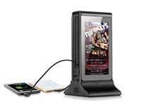 Layar LCD 7 Inci Tampilan Digital 20800mah Stasiun Pengisian Daya Iklan Meja Menu Wifi Power Bank untuk Restoran
