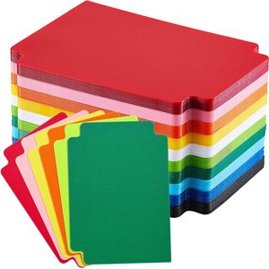 Separadores de tarjetas coleccionables, pestañas de índice coloridas de plástico para organizar, almacenar y proteger tarjetas coleccionables - Product Image 1