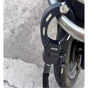 Antivol <span class=keywords><strong>de</strong></span> <span class=keywords><strong>porte</strong></span> à chaîne avec <span class=keywords><strong>housse</strong></span> en tissu, sac réfléchissant et étanche pour vélo et extérieur - Product Image 5