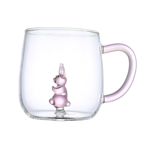 Vaso de Vidrio Resistente al Calor Hecho a Mano OEM con Figuras de Animales <span class=keywords><strong>en</strong></span> el Interior, Vasos para Beber Agua - Product Image 6