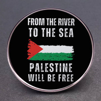 Gros Palestine Drapeau Pins Carte Pin Personnalisé Palestine Broche Badge Free Palestine