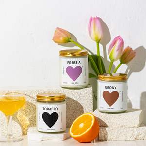 Velas Aromáticas de Cera de Coco en Forma de Corazón para el Día de San Valentín, Hechas a Mano, en Botella, con Fragancia Duradera para el Hogar y el Dormitorio - Product Image 2