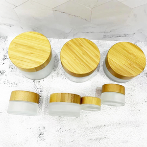 Hot Mô Hình 20Ml Mờ Nắp Tre Mỹ Phẩm <span class=keywords><strong>Container</strong></span> Lọ Thủy Tinh Tre Bao Bì Với Nắp Tre, Mỹ Phẩm Lọ Thủy Tinh - Product Image 3