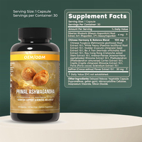 Suministro OEM ODM de Marca Privada: Complejo Natural de Ashwagandha, Melena de León, Reishi y Cordyceps para Adultos - Adaptógeno Nootrópico Mental