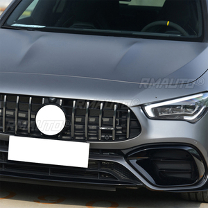 ฝาครอบกระจังหน้ากันชนหน้าสีดำเงาสำหรับ Mercedes-Benz W118 C118 CLA45 CLA200 250 AMG 2020-2021 แต่งรถ - Product Image 3