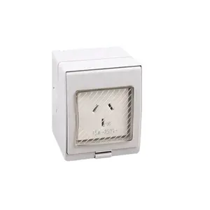 Australia and New Zealand |P55 weatherproof wall socket with 10A/15A power point socket