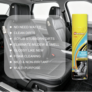 Howshiny 650ml đa mục đích Bọt Sạch hơn cho xe chăm sóc loại bỏ bụi bẩn dreck nấm mốc & mùi không có nước cần thiết 24 cái/ctn - Product Image 2