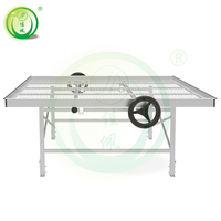 Tables de culture en serre à roulettes en treillis métallique galvanisé à chaud, équipement d'élevage agricole et de pépinière