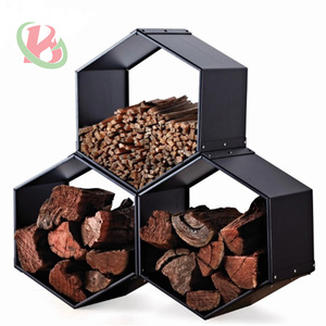 Stockage de bois de chauffage en acier corten sur mesure Barbecue Grill <span class=keywords><strong>Support</strong></span> de <span class=keywords><strong>cheminée</strong></span> <span class=keywords><strong>Support</strong></span> de stockage de bûches - Product Image 3