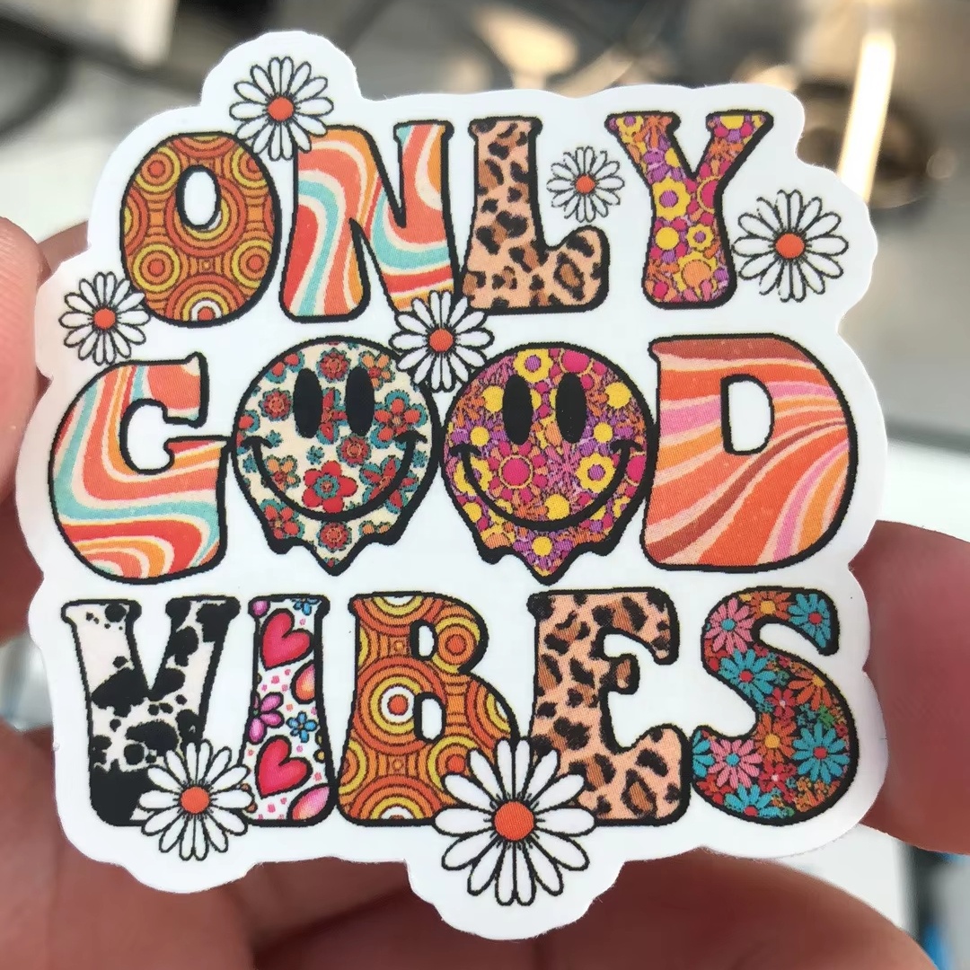 Wholesale Individual Custom Uv Protection Waterproof Die Cut Stickers Adhesive Permanent Vinyl Label Stickers