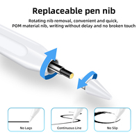 Stylet magnétique en aluminium pour Ipad Pen 11th Gen Indicate Tilt Sensitive Drawing Active Touch Screen Pen