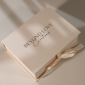 Luxury Custom Recycled Paper Cardboard Gift Box 2mm Thick <strong>Book</strong> Shaped Rigid <strong>Boxes</strong> with Ribbon Eco-Friendly Design - Product Image 1
