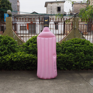 Cavaliere gonfiabile su ordinazione del galleggiante dello stagno <span class=keywords><strong>di</strong></span> forma della bottiglia del galleggiante dello stagno della bottiglia <span class=keywords><strong>di</strong></span> vino della <span class=keywords><strong>rosa</strong></span> per adulti e bambini - Product Image 4