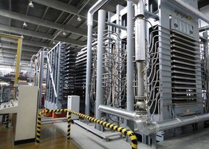 Thủy lực chân không Báo Chí cho HPL cán chống cháy Hội Đồng Quản trị dây chuyền sản xuất lõi động cơ hộp số HPL Hội Đồng Quản trị thiết bị sản xuất - Product Image 5