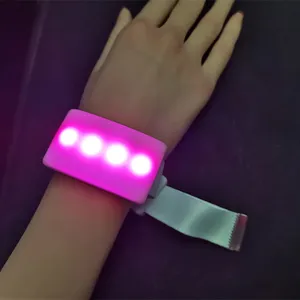 2023 New Product Ideas RGB LED Bracelet Music Festival Fashion Custom Fabric Bracelets