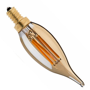 Bombilla LED <span class=keywords><strong>de</strong></span> filamento vintage ámbar blanca 2200K, 6W, regulable, E12, tipo maíz - Product Image 6