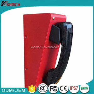 Điện thoại để bàn công nghiệp KNZD-28 hoàn toàn mới màu đỏ chắc chắn với giọng nói hai chiều <span class=keywords><strong>VoIP</strong></span> Bảo hành đường dây nóng <span class=keywords><strong>SIP</strong></span> điện thoại - Product Image 3