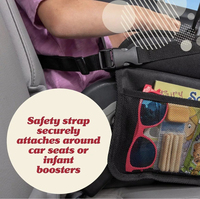 Bureau portable en matériau Oxford pour enfants pour les voyages en avion enfants jouer et organisateur de siège avec fonction de stockage