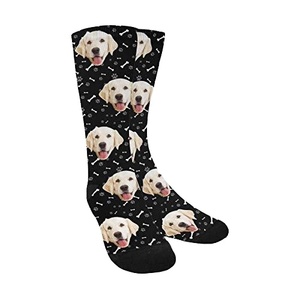 अजीब कुत्ते बिल्ली पशु pअप फेस फोटो मुद्रित मोजे कस्टम अपने स्वयं के पाठ लोगो नवीनता उपहार चित्र कवक पागल प्रेमी मोजे - Product Image 1