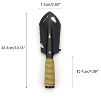 Pelle de camping en plein air multifonctionnelle 7 en 1 petite pelle de survie portable pour le camping pelle tactique avec pochette de transport