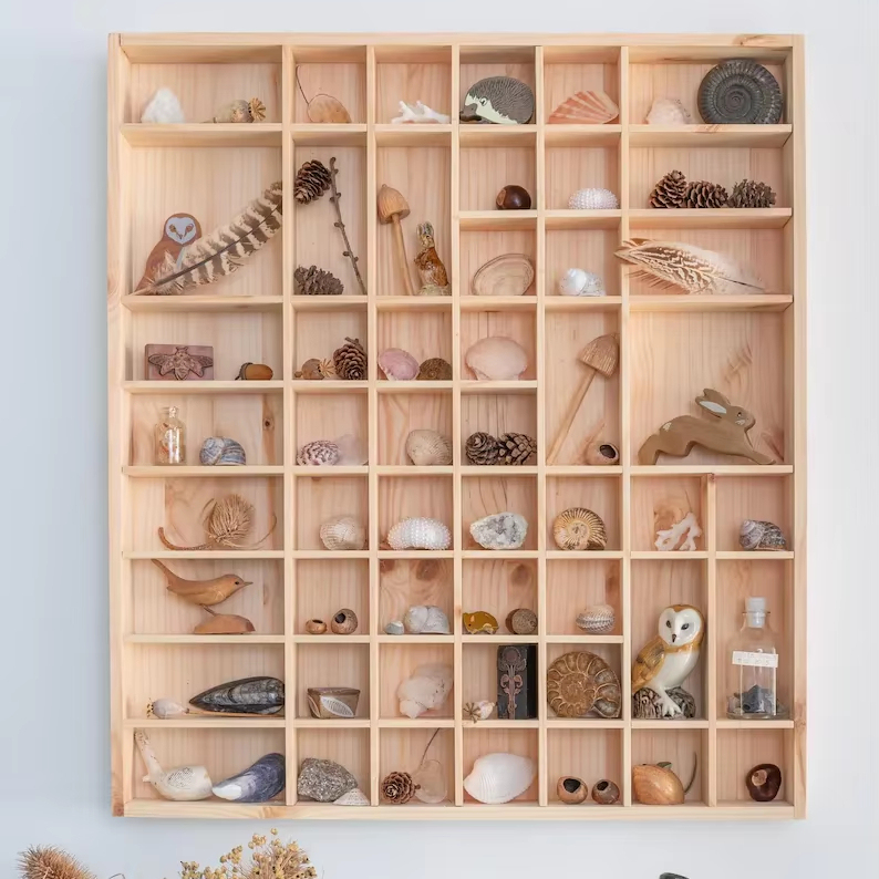 Wall Mounted Shelf Storage Large Wooden