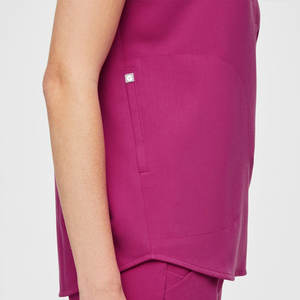 Bestex लक्जरी शिकन प्रतिरोधी गुलाबी प्राकृतिक स्क्रब में सबसे ऊपर कपास स्क्रब में सबसे ऊपर मुद्रित डॉक्टर के लिए नर्स वर्दी - Product Image 6