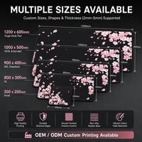 Tapis de souris gaming XXL grand format en caoutchouc, surface carrée 900x400mm, tapis de bureau pour clavier, en stock