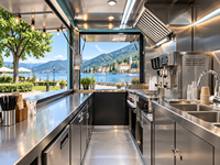 Café-restaurant en conteneur maritime de 10 pieds, boutique en conteneur de 9 pieds, café en conteneur de 3 mètres à vendre