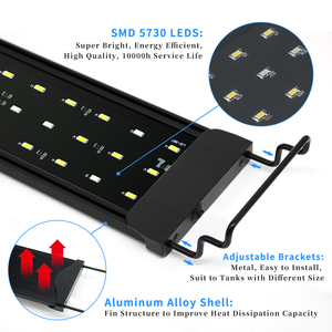 GAKO <span class=keywords><strong>CPL</strong></span>-30 Lampe LED pour aquarium Sanan ultra-lumineuse à économie d'énergie 12W, étanche IP65, support mural, <span class=keywords><strong>1200</strong></span> lumens, contrôleur en ligne - Product Image 2